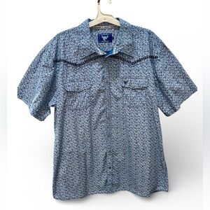 Cowboy Hardware Paisley Snap Button Western Shirt Men’s  XXL short sleeve